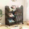 Armário Organizador de Brinquedos de Boneca Caixa de Armazenamento Armário de Armazenamento Bonecas de Desenho Animado Brinquedos Infantis Prateleira de Armazenamento Prateleira Multicamadas Bebê