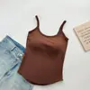 Diseño de alta calidad, elegante y reconfortante: un top de tirantes de verano ajustado con pliegues, almohadillas de látex en el pecho y un top que induce dopamina
