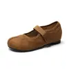 Nueva colección de principios de otoño de 2026: Zapatos para mujer, con un diseño de punta dividida sintética, bailarinas con suela de cerdo, plantillas interiores para aumentar la altura y correas de velcro, en estilo Mary Jane