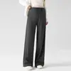 Nueva Ropa de Abrigo de Otoño para Mujeres Embarazadas, Pantalones de Pierna Ancha de Arroz Pegajoso, Pantalones Largos Rectos No Constrictivos para el Vientre para el Embarazo, Otoño/Invierno para Mujeres Embarazadas
