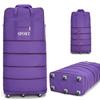 158 Aerolíneas Bolsa de Consignación Gran Capacidad Bolsa de Equipaje Plegable para Viajes de Estudios al Extranjero Maleta de Viaje Maleta de Consignación para Avión Rueda Universal