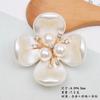 Versão coreana de imitação de Pérola Shell Flor coração DIY acessórios de liga flor para segurar da noiva acessórios de cabelo sapatos roupa material de bolsa