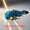 Juguete de Camaleón Impreso en 3D Transfronterizo con Articulaciones Móviles, Ojos Realistas con Gradiente, Figura Decorativa Creativa