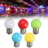 Bombilla G45 de Colores Bombilla de Color Navidad Bombilla 12V Bombilla LED 24V Luz Exterior LED Roja Luz de Ahorro de Energía Super Brillante