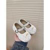 Zapatos de Cuero para Niñas Estilo Coreano 2024 Primavera y Otoño Nuevos Zapatos para Niños Zapatos de Boca Baja Zapatos de Princesa de Suela Blanda para Bebé Niña