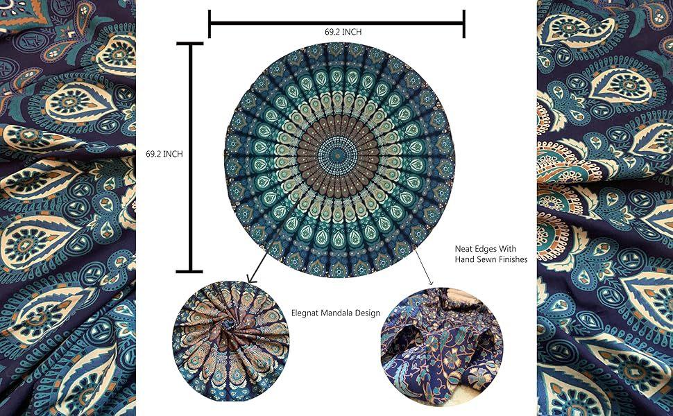 round mandala tapestry