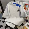 Camiseta Feminina Estilo Japonês Vintage High Street Retro Estampada de Manga Curta Verão 2025 Tendência Casual Solta Gola Redonda