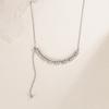 Collar de circonita de espiga de trigo para mujer 2023 nuevo borla longitud ajustable cadena clavicular diseño nicho lujo ligero Alto sentido