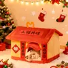 Nido de Gato Maimai es Cálido y Engrosado para el Invierno, Adecuado para Todas las Estaciones, Proporciona una Sensación de Seguridad, Nido Cerrado para Dormir, Nido Casa, Extraíble y Lavable