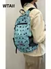 Confirmado sudakooo Nuevo modelo coreano heisan25 otoño nailon ligero lunares mochila estilo coreano