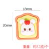 Diseño Original YQT Conejo Comida Tostada Helado Resina Pegamento de Crema Accesorios para Tocados de Niños Pasadores Diy