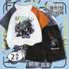 Conjunto de Duas Peças para Meninos: Camiseta Raglan de Manga Curta Cor Casca de Ovo com Gola Redonda e Caimento Solto, Estilo Trabalhador de Barco de Verão, Combinado com Shorts