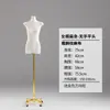 Mannequin Feminino de Meio Corpo com Cobertura de Tecido, Adereço de Exibição com Membros Móveis para Vitrine de Loja de Roupas