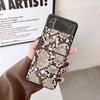 Adecuado para Huawei P50Pocket Patrón de Serpiente Carcasa Plegable Novaflip/Honor Vflip Cubierta Protectora de Carcasa Dura Europea y Americana