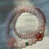Reino Morado Ágata Amatista Lavanda Hebilla Segura Pulsera de Doble Círculo para Mujer Uso Apilado Buena Suerte Implicación Regalo productos genuinos