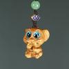 Sándalo Verde Zodiaco Chino Ratón Colgante para Teléfono Móvil Lindo Dibujo Animado Ratón Bolso Colgante DIY Accesorios para Pareja
