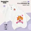 Camisetas de Manga Corta con Dibujos Animados de Comercio Exterior para Niños y Niñas, Elegantes Conjuntos de Verano para Hermanos, Polos Infantiles de Manga Corta