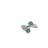 Anillo de Jade de Plata Esterlina S925 Anillo de Dedo de Bambú para Mujer Personalizado Versátil Anillo de Dedo de Alta Gama Anillo de Colita Moderno