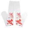 Calcetines de terror para Halloween, fiestas, festivales, disfraces, cosplay, enfermeras, calcetines por encima de la rodilla, calcetines sangrantes