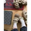 Zapatos Mary Jane de Algodón Potato para Mujer 2025 Otoño e Invierno Nuevo Estilo sin Cordones Velcro Forro Polar Cálido Botas de Nieve Zapatos Birkenstock