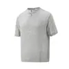 Camiseta de manga corta con diseño de botón texturizado en stock, ropa para hombre de comercio exterior, nuevo estilo de verano 2026, camiseta de punto para hombre de talla grande