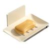 Jabonera sin perforaciones, escurridor de jabón para inodoro, estante para guardar jabón de baño, estante para colgar en la pared para el hogar