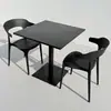 Juego de Plástico para Reuniones de Ocio al Aire Libre con Mesa Redonda Pequeña y Sillas para Balcón, Popular en Cafeterías de Té de Leche de Moda, Mesa de Comedor Simple para Uso al Aire Libre