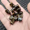 Ágata Profundo Ojo de Tigre Tianzhu Lulutong Cuentas de Jade Ágata Marrón Cuentas Cilíndricas Columna Recta Accesorios de Joyería Cilíndricos