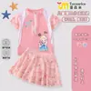 Nuevo y lindo traje de baño infantil de la princesa Elsa para niñas, conjunto de dos piezas para niños pequeños, vestido de baño de verano de secado rápido con protección solar