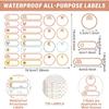 Stickers de etiquetas de nombres calientes transfronterizos arcoíris impermeables para escritura a mano, clasificación de cuadernos, biberones de bebé