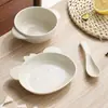 Tazón para comida de bebé Tazón para bebé anti-caída anti-escaldaduras Tazón para comedor de jardín de infancia Vajilla para restaurante infantil Tazón para el hogar Juego de cuchara