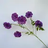 Nova flor artificial de lótus com 6 cabeças para auditório de casamento, casa, hotel com ajuste suave, arranjo de flores para guia de estrada, fileira, fotografia, flor artificial atacado