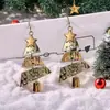 Pendientes Largos de Metal Navideños Transfronterizos para Mujer Fiesta Carnaval Pendientes de Moda Joyería de Oreja Exagerada de Gama Alta