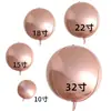 Globo de Papel de Aluminio Plateado Holográfico Láser 4D de 22 Pulgadas para Fiesta Disco Decoración de Cumpleaños Globo Flotante de Papel de Aluminio