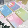 Lindo Cuaderno Grueso de Dibujos Animados, Mini A7 con Gradiente, Tapa abatible, Hojas sueltas, Cómodo de sostener, Desmontable