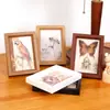 Moldura de Foto Retrô Transfronteiriça 6 Polegadas Display Atacado Madeira 7 Polegadas 8 Polegadas 10 Polegadas A4 Moldura de Foto de Parede Moldura de Licença Comercial