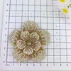 Flor 3D de Pedrería Brillante Flor Completa de Pedrería Tela No Tejida Pedrería Hotfix Flor de Pedrería Accesorios Decoración para Ropa Sombrero Material DIY Accesorios para Ropa