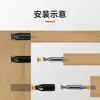 Conector invisible no poroso de clic rápido, cuerpo de gabinete laminado, conector dos en uno, hebilla A, herraje de tornillo para muebles de guardarropa