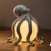 Amazon Transfronteiriça Portátil Fofa Mais Vendida Decoração Oceânica Luminária de Mesa Criativa Polvo Iluminação