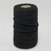 Cuerda de algodón de color de 3 mm, hilo de algodón, aproximadamente 50 yardas/rollo, venta al por mayor de fábrica, paquete de tapiz, cuerda de material tejido a mano para bricolaje
