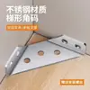 Venta Directa de Fábrica Código de Esquina Multifuncional de Acero Inoxidable Mesa y Silla Gabinete de Código de Esquina Fijo de Tres Lados Gabinete de Pared Trapezoidal Engrosado Código de Esquina