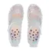 Sapatos de Cristal Populares Infantis Transfronteiriços, Sapatos de Gelatina, Sandálias Coloridas, Sandálias de Praia Simples Fechadas para Mulheres com Velcro, Sandálias de Princesa
