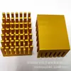 Disipador de Calor de Perfil de Aluminio Ranurado Color Oro Oxidado Recomendado 28*15*28 para Electrónica de Precisión Chips de Grado Industrial