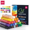 Deli 72133 Set de Pasteles al Óleo, Barras de Color Crayón, Pinceles de Pintura, Barras de Color Intensas, Barras de Coloración Solubles en Agua para Dibujo Artístico