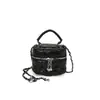 Bolso pequeño de caja de moda para mujer de este año, nuevo y versátil para el otoño de 2026, con cadena de bola dorada pequeña y patrón de diamante, bolso cruzado de moda