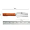 Cuchillo para Caña de Azúcar de Acero Inoxidable Tamaño Pequeño con Mango de Madera Pelador Afilado Herramienta para Frutas Cuchillo para Cortar Piña Asakh-No.5A