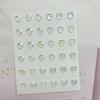 Adhesivo de retrato, adhesivo de diamante para cara, adhesivo de joyería con diamantes de imitación para cara, adhesivo de diamante naranja, adhesivo de maquillaje facial, diamante brillante.