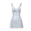 Lindo conjunto de pijama sexy, renda delicada com bojos, camisola de deep V, roupão, conjunto para ficar em casa C6138