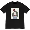 Camiseta Malcolm X 25Ss Marca Trendy Europea y Americana Foto de Personaje Camiseta de Manga Corta Algodón Puro para Hombre y Mujer Manga Media Pareja