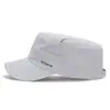 Nuevo sombrero para hombre para primavera y verano, sombrero para protección solar al aire libre, sombrero de copa plana de secado rápido para mediana edad y personas mayores, sombrero de sol elegante y transpirable